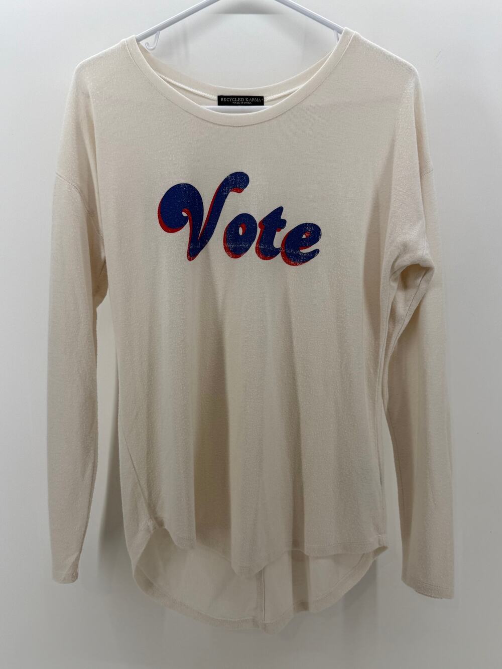 Womens Soft Comfy Vote Sweatshirt - Size Small